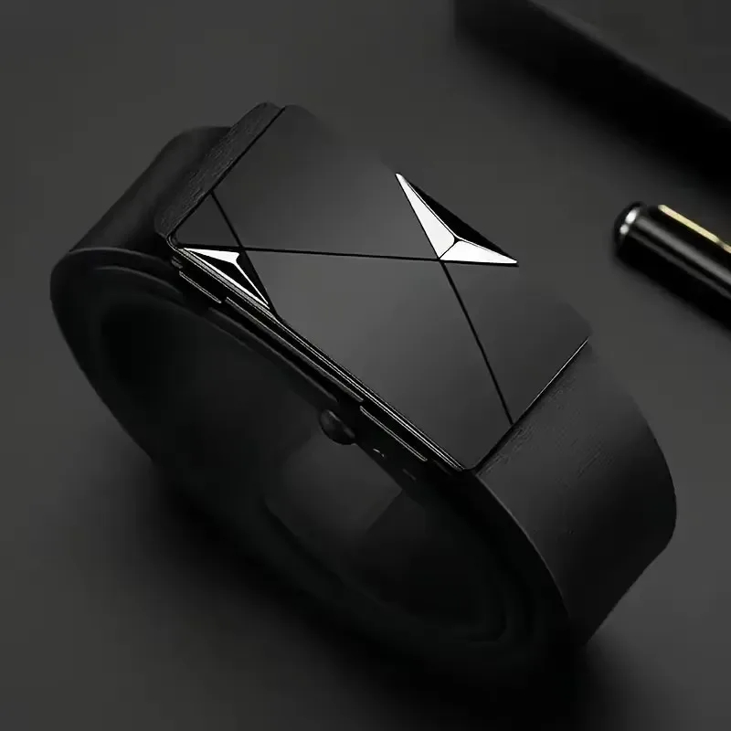 حزام رجالي عصري - زاوية 3